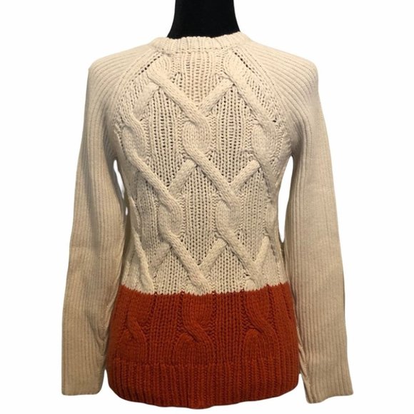 Michael Michael Kors Cable Knit Sweater, Two-Tone - Picture 2 of 8
